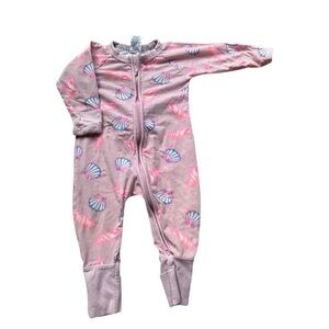 Bonds Pink Seashell Kids Pajama Footies